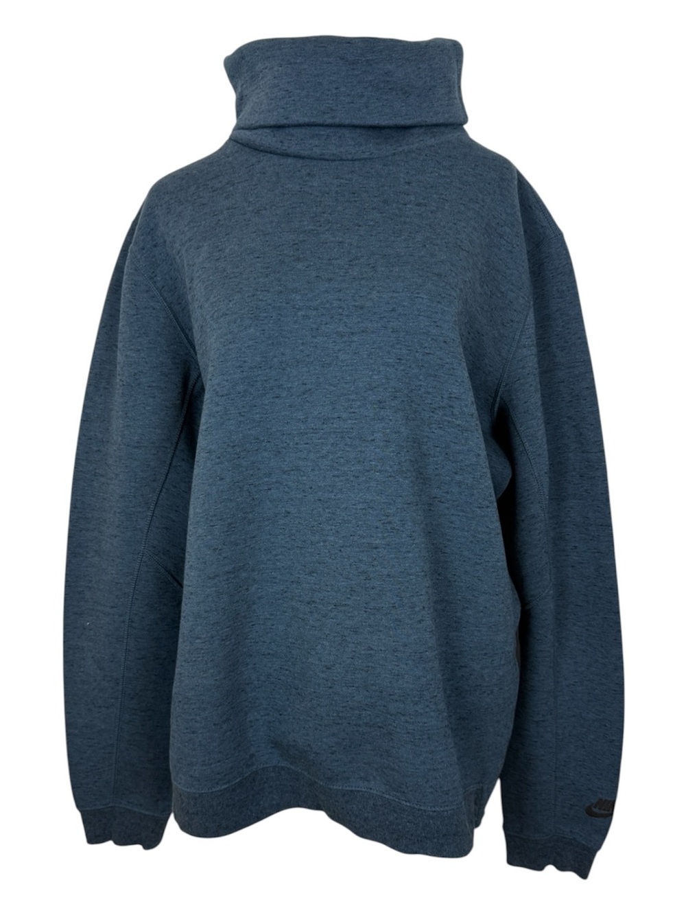 Nike Tech Women’s funnel neck blue pull-over sweatshirt size Large